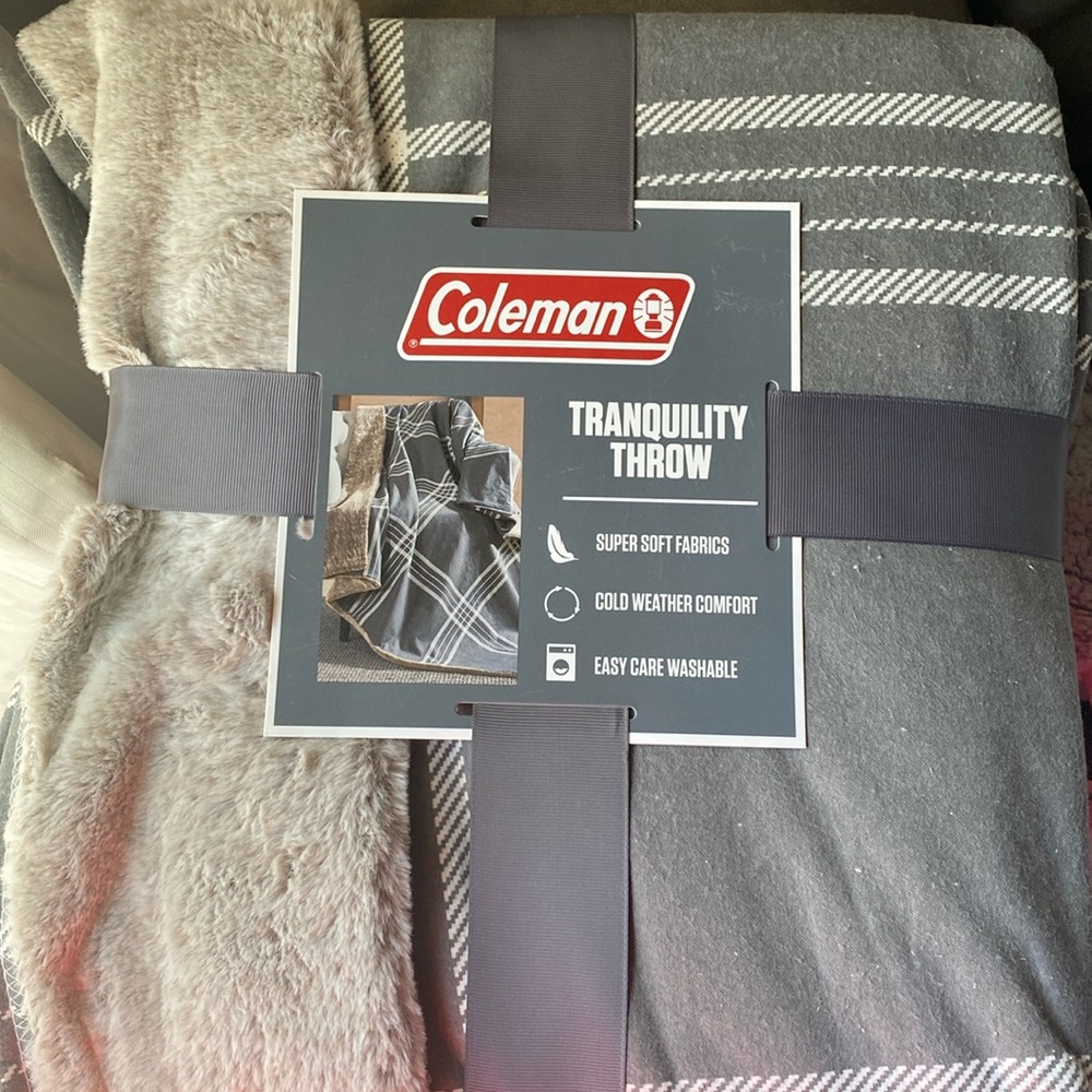 Coleman  Gray 50in x 60in Throw